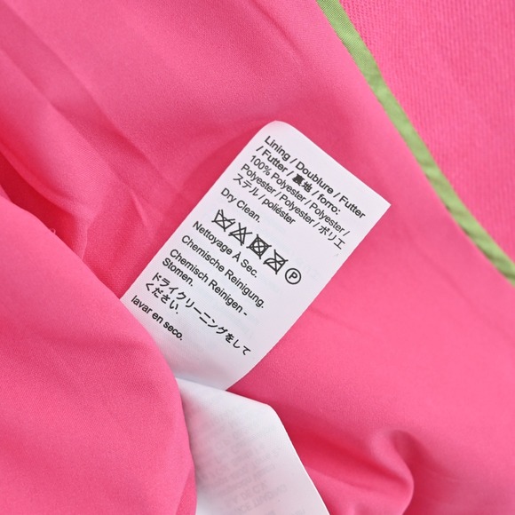 J Crew Womens Going‎ Out Blazer Size 00 Pink Stretch Linen Preppy Barbie AI253 - Picture 8 of 14